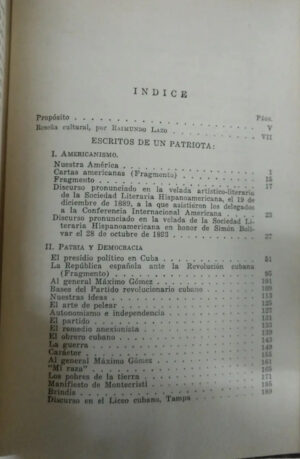 Escritos De Un Patriota - José Martí