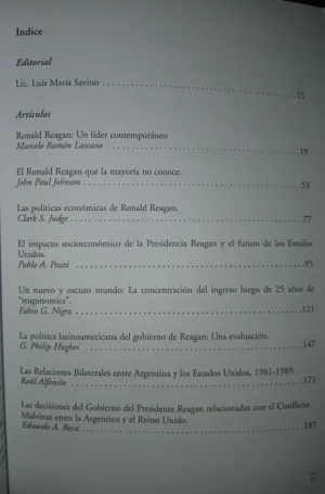 El Impacto Reagan, Centro De Estudios Americanos