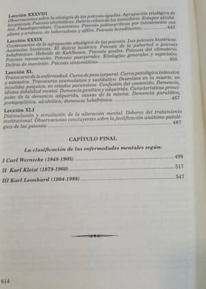 Tratado De Psiquiatría - C Wernicke - K Kleist - K Leonhard