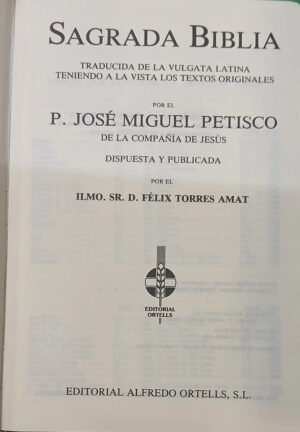 645918-MLA109674135398_042026 Sagrada Biblia - P. J. Miguel Petisco - Félix Torres Amat