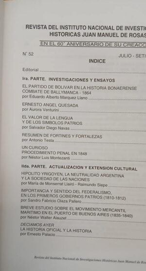 651808-MLA107258187964_032026 Revista Juan Manuel De Rosas T. 26, 39, 42, 45, 52