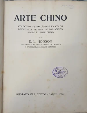 Arte Chino - R. L. Hobson