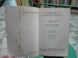 659522-MLA93201521063_092025 Introducción A La Ingeniería Química Badger Y Banchero 1978