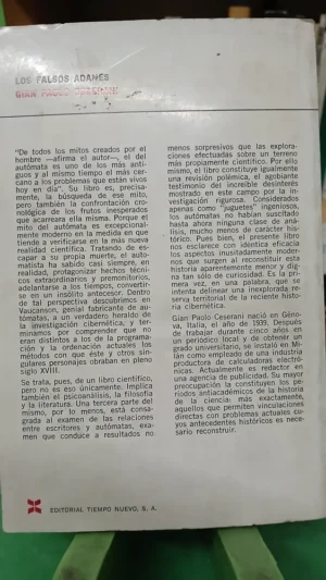 661144-MLA89367944449_082025 Los Falsos Adanes (historia Y Mitos De Los Autómatas)