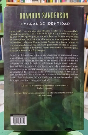 665851-MLA110945340560_052026 Sombras De Identidad: Nacidos De La Bruma- Brandon Sanderson