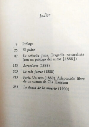 666056-MLA75230049756_032024 Teatro Escogido - August Strindberg - Alianza Tres 1982