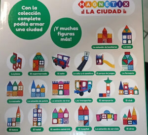 676861-MLA89291337180_082025 Magnetix La Ciudad Bloques Magnéticos/libro. Precio X Unidad