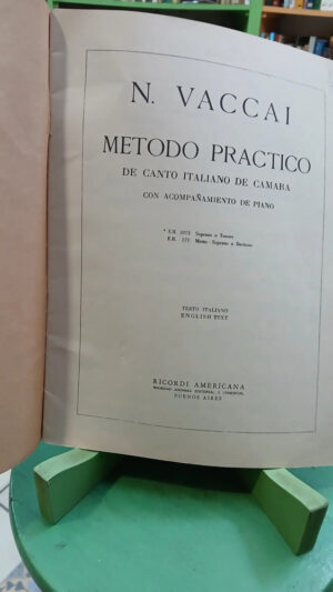 683368-MLA95507399062_102025 Método Práctico De Canto Italiano De Cámara Con Piano Vaccai