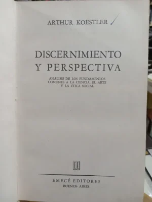 687310-MLA95628513614_102025 Discernimiento Y Perspectiva, Arthur Koestler