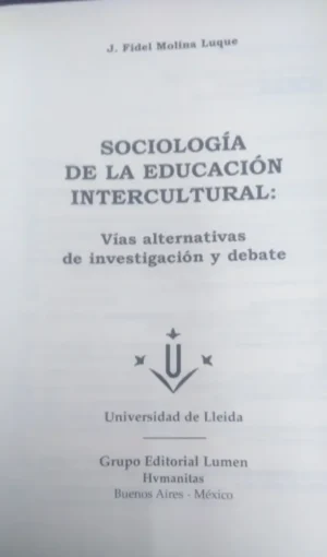 688120-MLA40218930319_122019 Sociología De La Educación Intercultural- Fidel Molina Luque