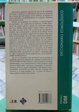 689304-MLA88564642611_072025 Diccionario Etimológico Lengua Castellana - Sergio Sandobal