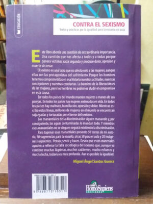 694395-MLA41094562857_032020 Contra El Sexismo - Miguel Ángel Santos Guerra-