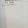 699894-MLA111362078652_052026 Administración Y Control De La Calidad - J Evans / W Lindsay