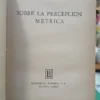 713562-MLA91143438042_092025 Sobre La Percepcion Metrica Poetica, Vaz Ferreira, Carlos
