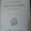 Las Doctrinas De Los Partidos Políticos En Europa Juan Bovio