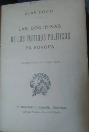 Las Doctrinas De Los Partidos Políticos En Europa Juan Bovio