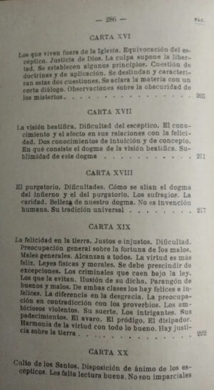 Balmes - Cartas A Un Escéptico -