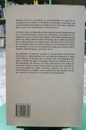 La Piedra De Toque De La Individualidad - Manfred Frank