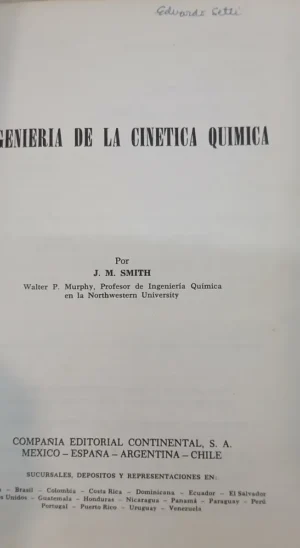 Ingeniería De La Cinética Química - J. M. Smith