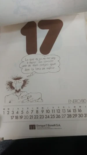 Almanaque 1980 - Enrique Bonelli Presenta A Inodoro Pereyra Almanaque Feliz Año Nuevo 1980 Inodoro Pereyra
