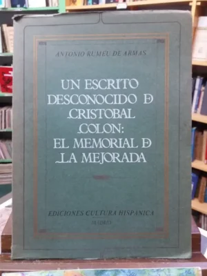 753387-MLA41988729139_052020 Un Escrito Desconocido De Colón: El Memorial De La Mejorada.