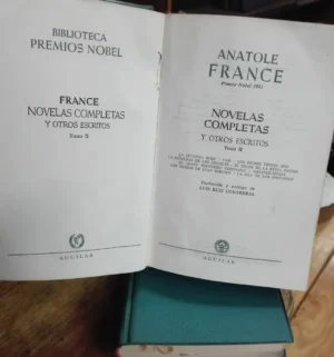 Anatole France Novelas Completas Y Otros Escritos Vol. 1,2,3