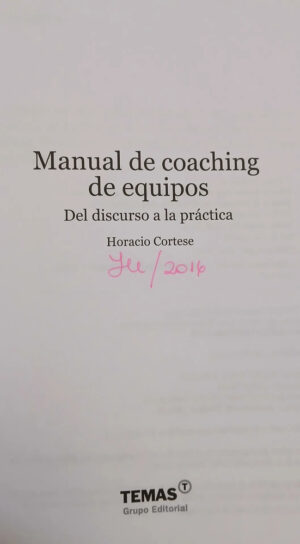 Manual De Coaching De Equipos - Horacio Cortese