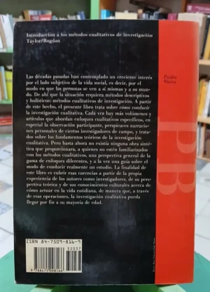 763021-MLA105479037635_012026 Introducción A Métodos Cualitativos - Taylor, Palidós