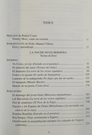 La Noche No Es Hermosa - Terenci Moix - Textos De Eros