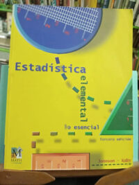 787365-MLA112816118885_062026 Estadística Elemental, Lo Esencial. Johnson - Kuby