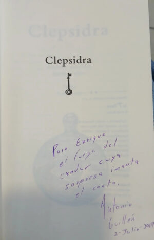807864-MLA96205462586_102025 Clepsidra - Antología Poética - Antonio Guillén