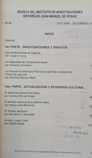 811434-MLA107962865045_032026 Revista Juan Manuel De Rosas T. 26, 39, 42, 45, 52