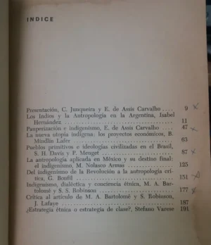 Los Indios Y La Antropología En América Latina - Junqueira