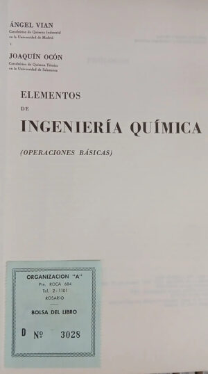 816757-MLA107326642358_032026 Elementos De Ingeniería Química - Vian/ocón