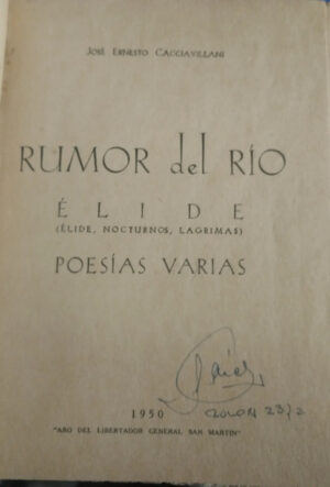 830388-MLA76572321979_052024 Rumor Del Río - José Ernesto Cacciavillani