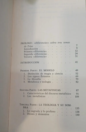 Metodología Del Pensamiento Mágico - Eugenio Trías