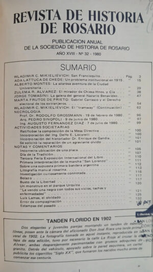 Revista De Historia De Rosario -  Año Xviii - No 32