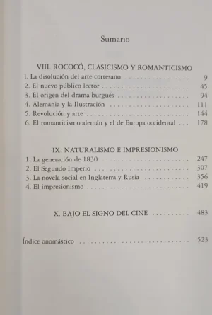 Historia Social De Literatura Y El Arte  V. 1 Y 2 - A Hauser