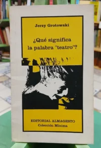 854125-MLA100190551521_122025 ¿qué Significa La Palabra Teatro? - Jerzy Grotowski