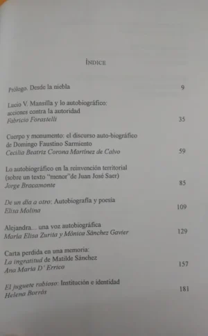 Desde La Niebla Autobiografía En Literatura Argentina. Legaz