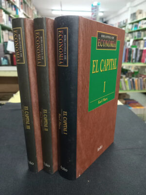 El Capital Karl Marx 3 Tomos Biblioteca De Economía Folio