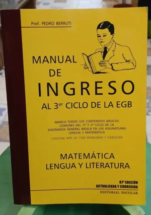 897396-MLA112987011437_062026 Manual De Ingreso Al 3er Ciclo De La Egb - Pedro Berruti