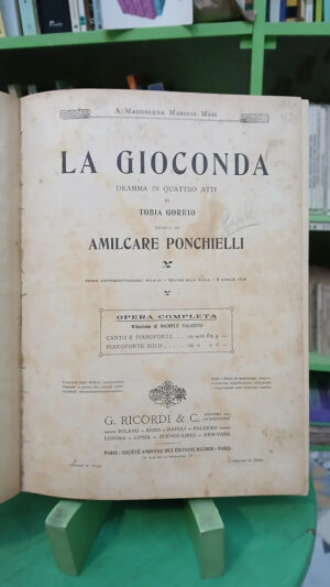 899351-MLA86288314151_062025 La Gioconda, Opera, Gorrio - Ponchielli
