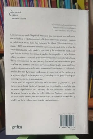 910745-MLA106235672422_022026 Siegfried Kracauer - La Fotografía Y Otros Ensayos