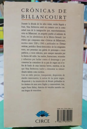 Crónicas De Billancourt - Nina Berberova