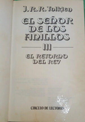 918373-MLA99499703251_112025 El Señor De Los Anillos 1,2,3. Tolkien - Círculo De Lectores