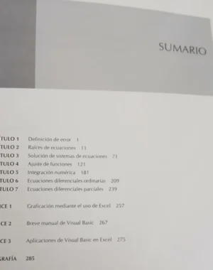 Métodos Numéricos Con Aplicaciones En Excel - Quintana...