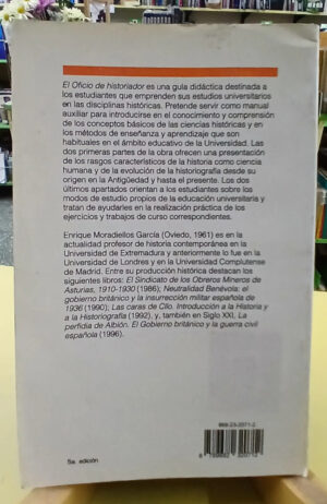 921345-MLA112763645480_062026 El Oficio Del Historiador - Enrique Moradiellos -