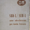 Sbd-l/seh-l Motor Sobrealimentado Para Tracción Ferroviaria