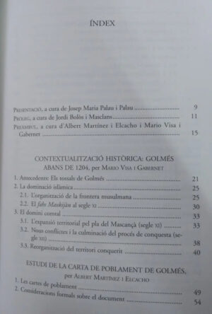 922701-MLA48171251567_112021 La Carta De Poblament De Golmés- Albert Martínez I Elcacho -